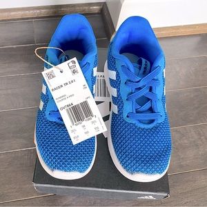 Adidas Racer 2.0 Toddler Blue Slip On Slide On Sneaker Elastic Laces - Size 9.5